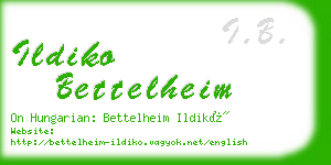 ildiko bettelheim business card